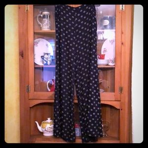 Anthropologie navy wide leg pants. Size 6